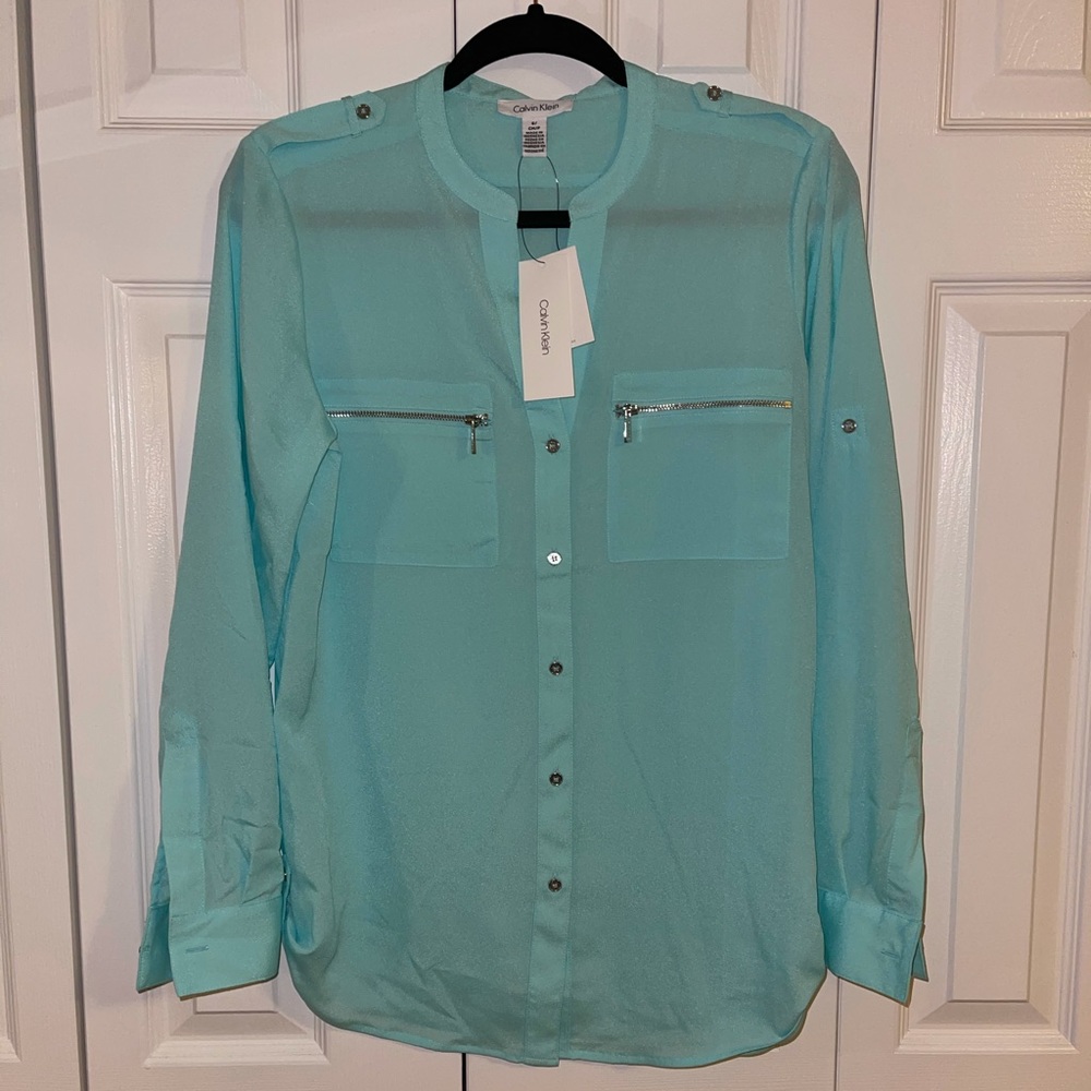 Calvin Klein button down top